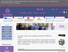 Tablet Screenshot of jaunatne.gov.lv